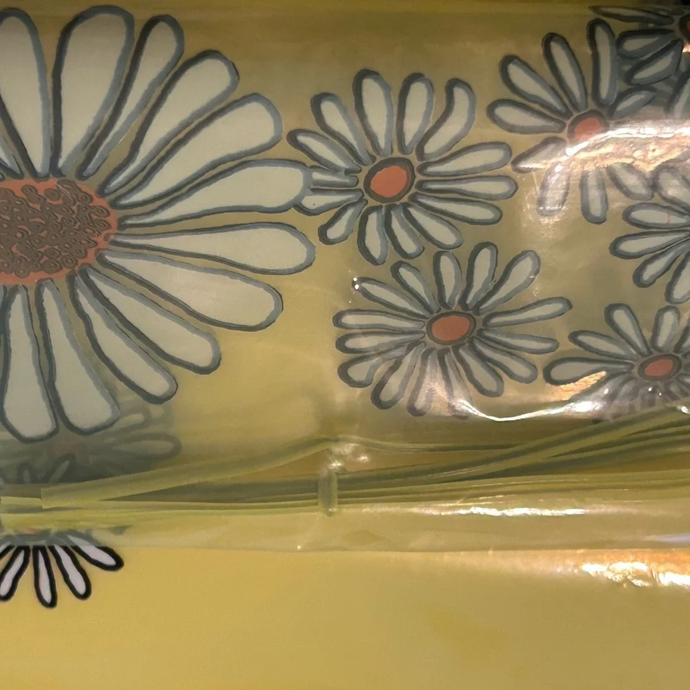 VTG Bemis Crazy Daisy Plastic Bags NOS 89 Total 2 Sizes Mod Groovy Flap Seal USA